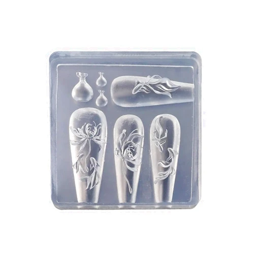 PANGBOER Bownut Flexible Silicone Set for Creating Elegant Nail Art and Jewelry Making Crafting Supplies Reusable Set for Daily Casual Use