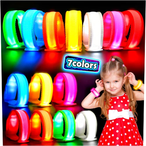 YADIYA 14 PCS LED Glow Bracelets, LED Light Up Bracelets for Kids Adults,Glow in The Dark Party Favors Supplies for Night Events Halloween, Christmas,Concerts Rave Sports Accessories...