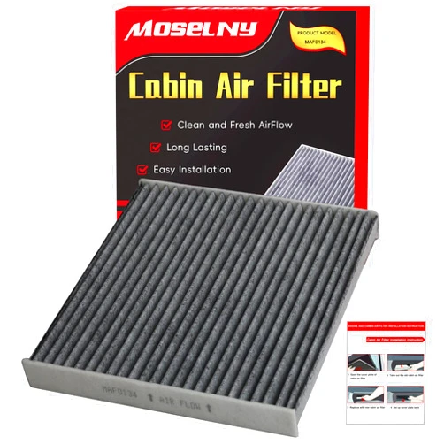 MOSELNY Cabin Air Filter with Activated Carbon, Replacement for CP134 (CF10134), Fit for Honda Accord/Civic/Odyssey/CR-V and Acura CSX/MDX/TSX/TLX/RDX/Ridgeline (1 Pack)