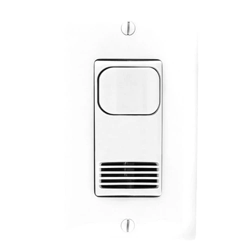 Hubbell AD2000W1N Adaptive Dual Technology Wall Switch, No Button, 1 Relay, 1000 Sq. Ft. Coverage, White