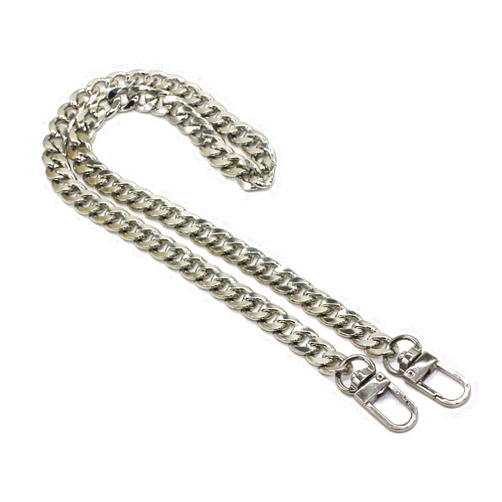 Model Worker DIY Iron Flat Chain Strap Handbag Chains Purse Chain Straps Shoulder Cross Body Replacement Straps with Metal Buckles (23.6