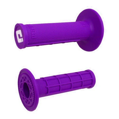 Generic ODI Ruffian Purple Dirtbike Grips MX Half Waffle Medium Compound Twist Throttles