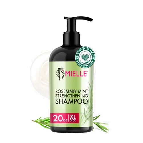 Mielle Organics Rosemary Mint Hair Strengthening Biotin Shampoo - Moisturizing Hair Shampoo for Women and Men to Gently Cleanse, Repair & Protect Strands (20 oz)