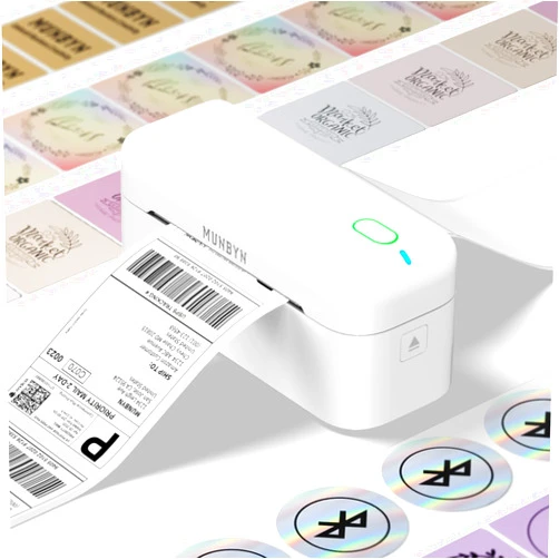 MUNBYN Bluetooth Thermal Label Printer RealWriter RW402B, 4x6 Shipping Label Printer for Small Business, Compatible with Android, iPhone and Windows, Mac, Chromebook, Ebay, USPS, FedEx, Shopify