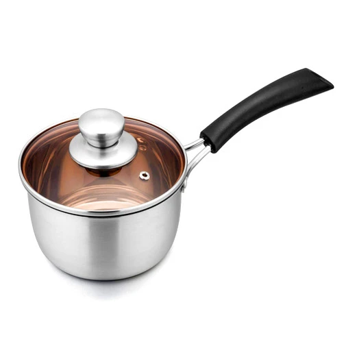 TeamFar 1qt Saucepan, Stainless Steel Sauce Pan with Lid, Milk Pan Cookware Professional with Long Heatproof Handle, Non Toxic & Healthy, Rust Free & Dishwasher Safe