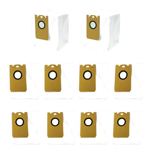 WSQCRDXW 10 Pack Dust Bags fit for Laresar L6 Pro/ L6 Nex,Honiture Q6 Pro, AIRROBO T10+,Neabot NOMO N2,iHome AutoVac Nova S1 Pro Robot Vacuum iHRVS1PRO-3BLK Replacement Accessories Parts