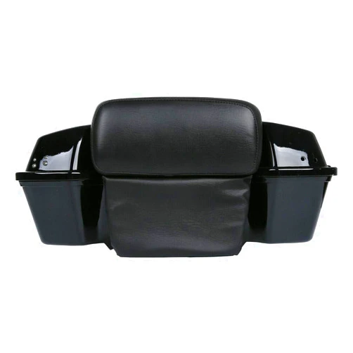 TCMT Razor Tour Pack Trunk Backrest Pad Fit For Harley Touring Road Glide Street Glide Electra Glide Road King 1997-2013(Black Latches)