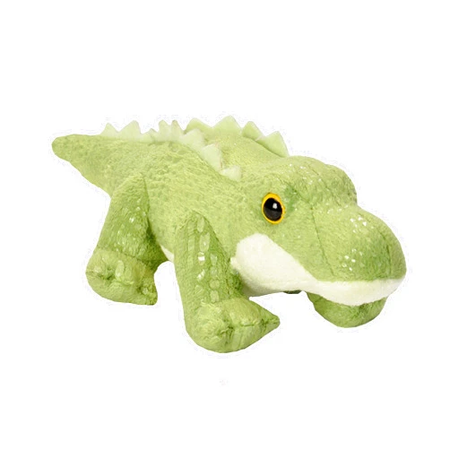 Wild Republic Pocketkins Eco Alligator, Stuffed Animal, 5 Inches, Plush Toy, Made from Recycled Materials, Eco Friendly