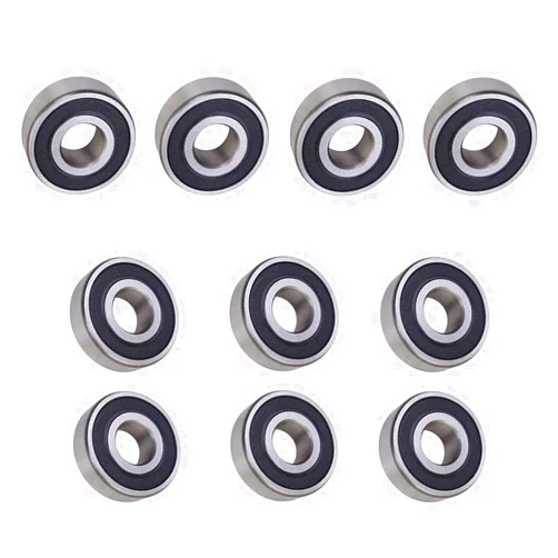 LEFITPA 10 Pack Replacement R3-2RS Sealed Ball Bearing (3/16'' ID x 1/2'' OD x .196'' Width)