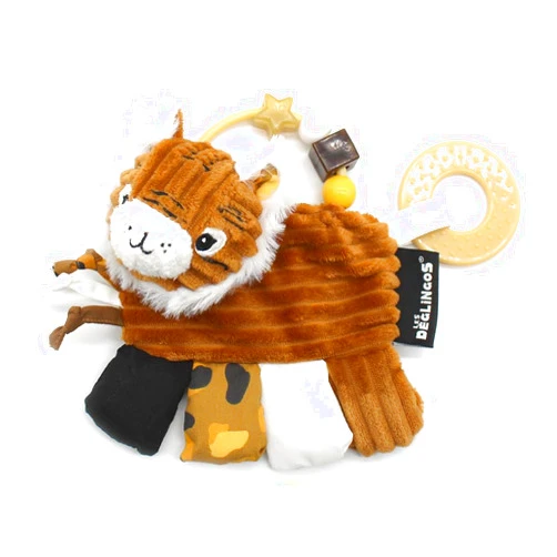 LES DÉGLINGOS Deglingos Activity Rattle Speculos - Tiger -Teething Ring