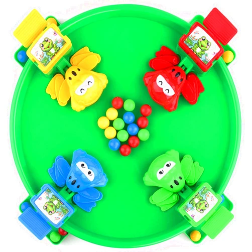 Bambiya Hungry Frogs Board Game – Intense Game of Quick Reflexes – Pre-School Game for Ages 3 and Up; for 2 to 4 Players