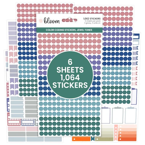 bloom daily planners Color Coding Planner Stickers - 1/4