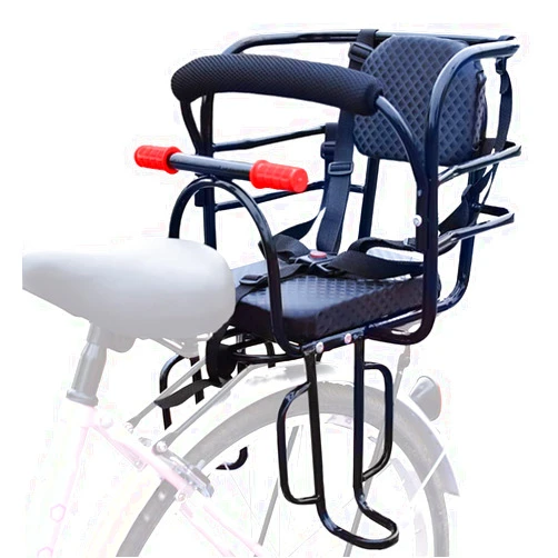 Bwcece Rear Kid's Bike Seat,Back Mount Child Bike Seat Attachment for Adult Bike,Outdoor Bike Seat for Children,Toddlers,and Kids (Up to 110lb)