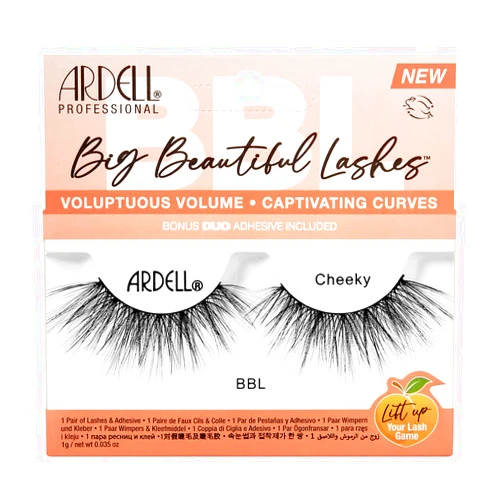 Ardell BBL Big Beautiful Lashes 962 Cheeky, with DUO Clear Adhesive, 1 pack