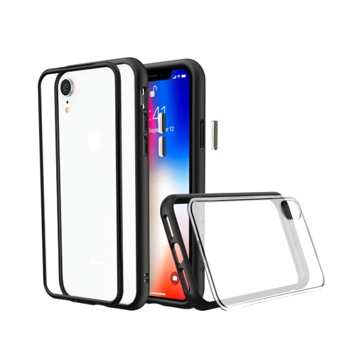 RhinoShield Modular Case Compatible with [iPhone XR] | Mod NX - Customizable Shock Absorbent Heavy Duty Protective Cover 3.5M / 11ft Drop Protection - Black