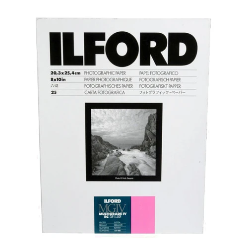 Ilford Multigrade IV RC Deluxe Resin Coated VC Variable Contrast Black & White Enlarging Paper - 8x10