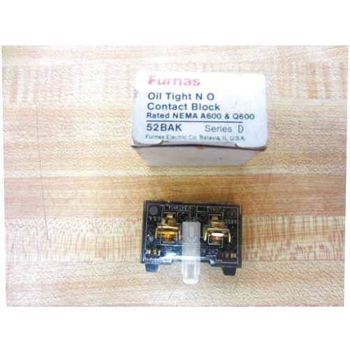 Siemens Energy & Automation (Furnas) 52BAK Oil Tight NO Contact Block
