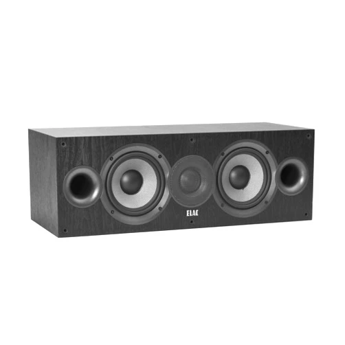 ELAC Debut 2.0 C5.2 Center Channel Speaker, Black - 1” Cloth Dome Tweeter & Dual 5.25” Aramid Fiber Woofers - 2-Way Bass Reflex - Up to 35,000 Hz Response