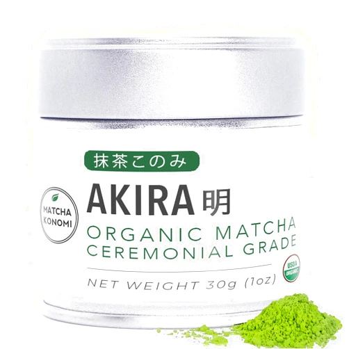 Matcha Konomi Akira Matcha 30g - Organic Premium Ceremonial Japanese Matcha Green Tea Powder - First Harvest - Zero Sugar - USDA and JAS Certified