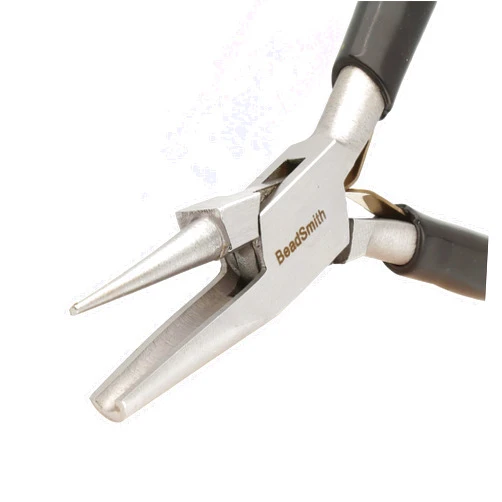 The Beadsmith Concave (Hollow)/Round Nose Piers – Wire Looping and Wire Bending Plier – 5 inches (127mm) - Tool for Jewelry Making