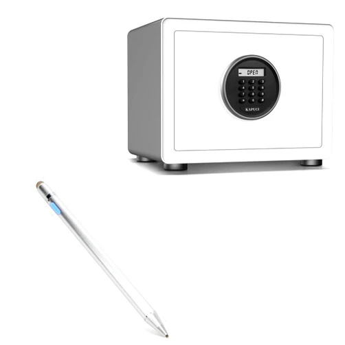BoxWave Stylus Pen Compatible with KAPUCI Fingerprint Safe Box 0.78 Cuft - AccuPoint Active Stylus, Electronic Stylus with Ultra Fine Tip - Metallic Silver