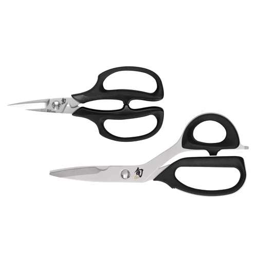 Shun Classic 2-Piece Shear Set, Heavy Duty Cooking Scissors, Durable 420J2 Stainless Steel, Padded Handle for Extra Comfort, Kitchen Shears Set for Professional and Home Chefs