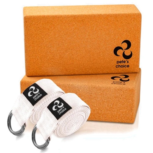 Pete's choice 2-PACK or 5-PACK Yoga Exercise Adjustable Straps 8Ft | BONUS eBook | with Durable D-Ring For Pilates & Gym Workouts | Hold Poses, Stretch, Improve Flexibility & Maintain Balance