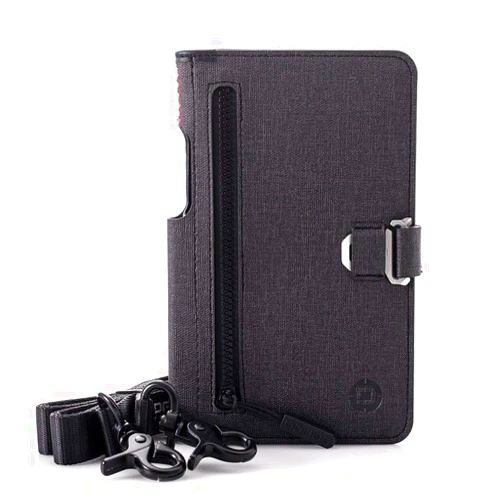 DANGO PRODUCTS Dango Slim Minimalist Wallet & Document Holder for Men - Dtex Water Resistant - Bifold, Black