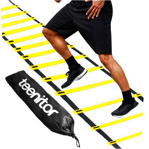 Teenitor Agility Ladder Speed Ladder Training Ladder for Soccer, Speed, Football Fitness Feet Training Carry Bag Agility Training Equipment