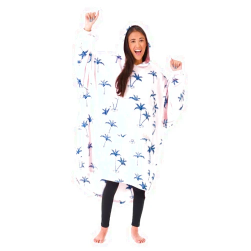 THE COMFY Dream | Lightweight Microfiber Fleece Wearable Blanket, Oversized Design with Hood from Shark Tank, Soft Oversized Pocket Blanket, Warm and Cozy Gifts