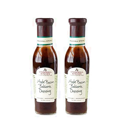 Stonewall Kitchen Maple Bacon Balsamic Dressing, 11 Ounce (Pack of 2)