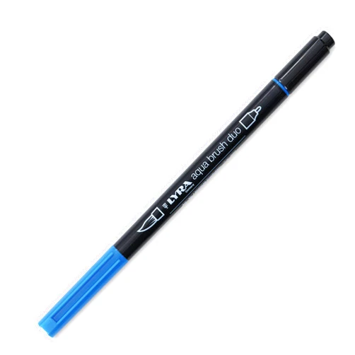 Lyra Aqua Brush Duo Brush Painters, Felt Tip Pens Azul Natural