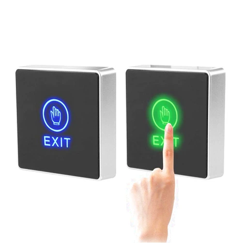 Sonew DC12V NC NO Door Exit Release Button Switch Panel LED Light for Door Access Control System