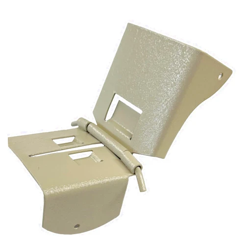 Gutterworks Mfg Inc. Rain Gutter Components 2x3 B Downspout Flip Up Hinge | Made in The U.S.A. | Also Includes Screws, Aluminum Latch & Instructions | Easy DIY on 2x3 Downspouts (Wicker Style B)