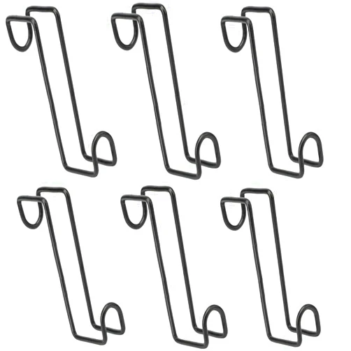 HDYEGIOU 6Pcs 8 Inch Tack Hook,Heavy Duty Over Rail Bridle Hooks Horse Stall Hooks for Horse Tack Room,Stable,Barn,Trailer