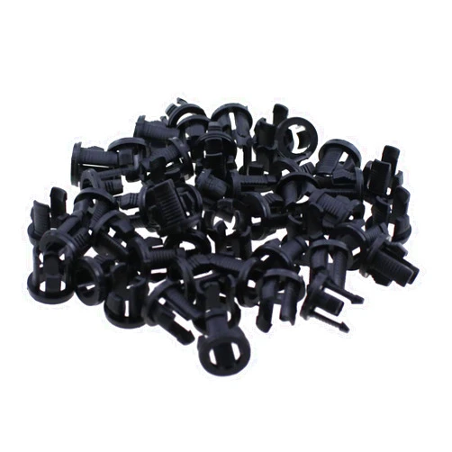 MTQY 50PCS 3mm Plastic Lampholders LED Bulb Diode Holders Black Clipboard Mounting Sockets for Printed Circuit Board and Electronic Display