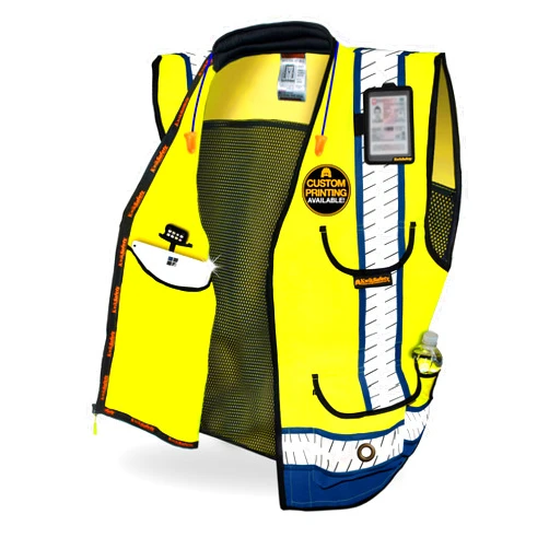 KwikSafety - Charlotte, NC - GODFATHER Class 2 Safety Vest [CUSHIONED COLLAR + TABLET POCKET] ANSI OSHA