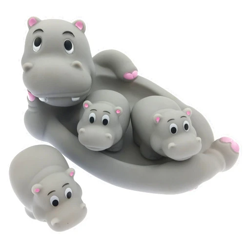 Playmaker Toys Rubber Hippo FamPlaymaker Toys Rubber Hippo Family Bathtub Toy Pals Also A Great Pet Dog Toy Setily Bathtub Toy Pals or Pet Toy Set