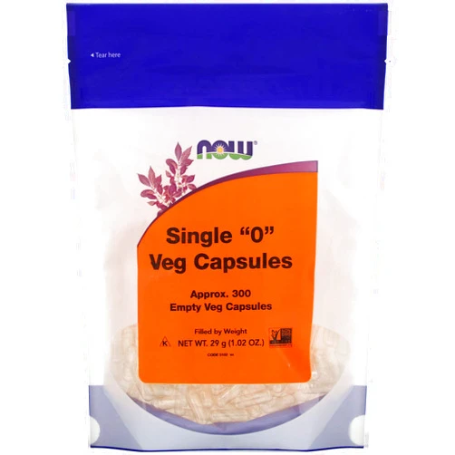 NOW Foods Empty Capsules, Vegetarian, Single 