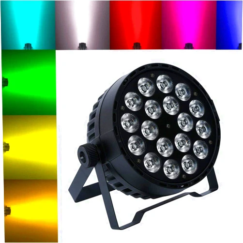 TENGCHANG RGBWA 5in1 Sound-Active 18x10w DJ LED Stage Par Light Live Show DMX512 Party
