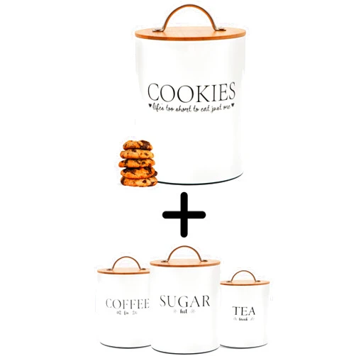 D'Lifeful Farmhouse Airtight Canister Sets + Cookie Jar