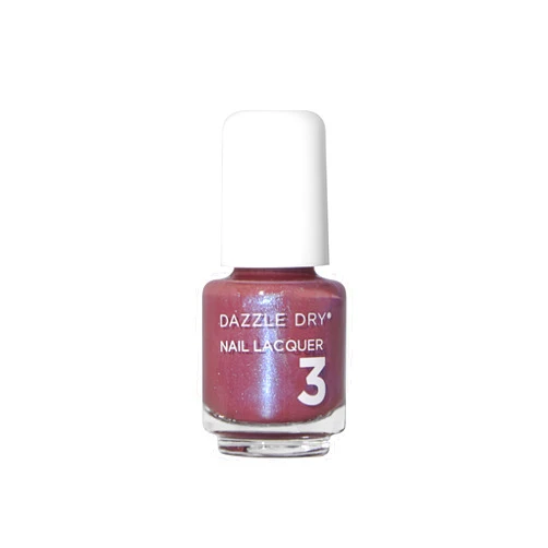 Dazzle Dry Nail Mini Lacquer (Step 3) - School Spirit - A mauve with a blue shimmer. Full coverage shimmer. (0.17 fl oz/ 5 Manicures)