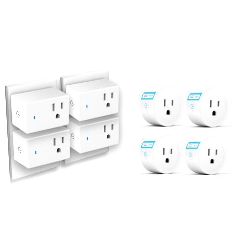 ExIoTy Smart Plug, Compatible with Alexa, Simple Setup with One Voice Command, Voice Control, Remote Control, Timer & Schedule & Group Controller, Alexa Echo Required (4 Pack + Mini 4 Pack)