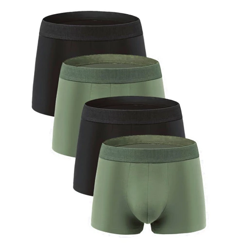 Natural Feelings Mens Underwear Trunks Mens Modal Boxer Briefs for Men Pack of 4