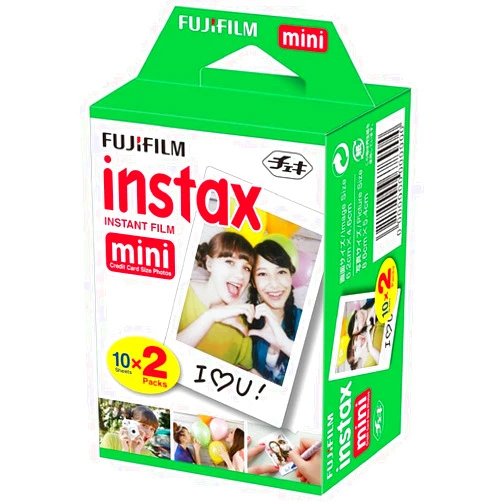 Fujifilm Instax Mini Film 20 Prints for Fuji 8 50s 25 7s 90 300, Full Color, Twin Pack