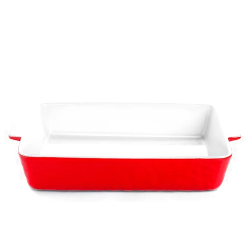 Krokori Ceramic Baking Dish, Casserole Dish for Oven, Lasagna Pan Deep, 9x13 Baking Pan with Handles, Porcelain Bakeware for Lasagna, Baking, Cooking, Kitchen, Daily Use, Wedding Gift (Red)