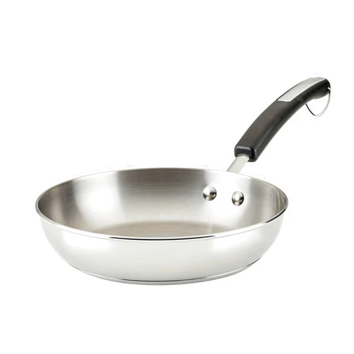 Farberware Brilliance Stainless Steel Frying Pan/Skillet,10 Inch, Dishwasher Safe and Induction Ready, Compatible with All Cooktops,Stainless Steel