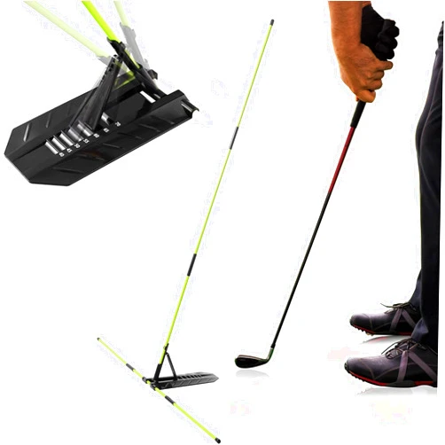 Asyxstar Golf Alignment Stick Holder, Golf Swing Trainer Training Aid, Adjustable Golf Posture Corrector, Portable Golf Swing Correction Equipment for Indoor & Outdoor Practice for Men Women Beginners