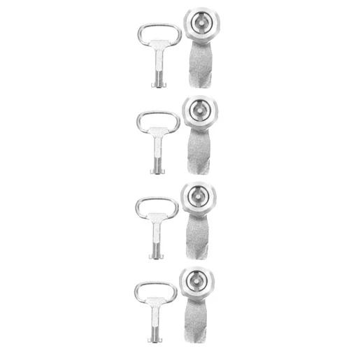 DOITOOL 4pcs Drawer Locks Rv Storage Desk Lock File Cabinet Lock Rv Locks for Storage Door Toolbox Cabinet Locks Mailbox Locks Cylinder Lock for Storage Unit Zinc Alloy Cam Lock Key Child