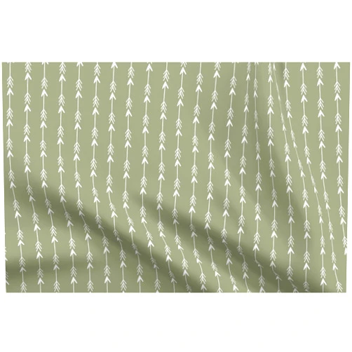 Spoonflower Fabric - Sage Green Boho Tribal Unisex Gender Neutral Arrows Stripes Printed on Petal Signature Cotton Fabric by the Yard - Sewing Quilting Apparel Crafts Decor